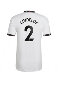 Manchester United Victor Lindelof #2 Voetbaltruitje Uit tenue 2022-23 Korte Mouw